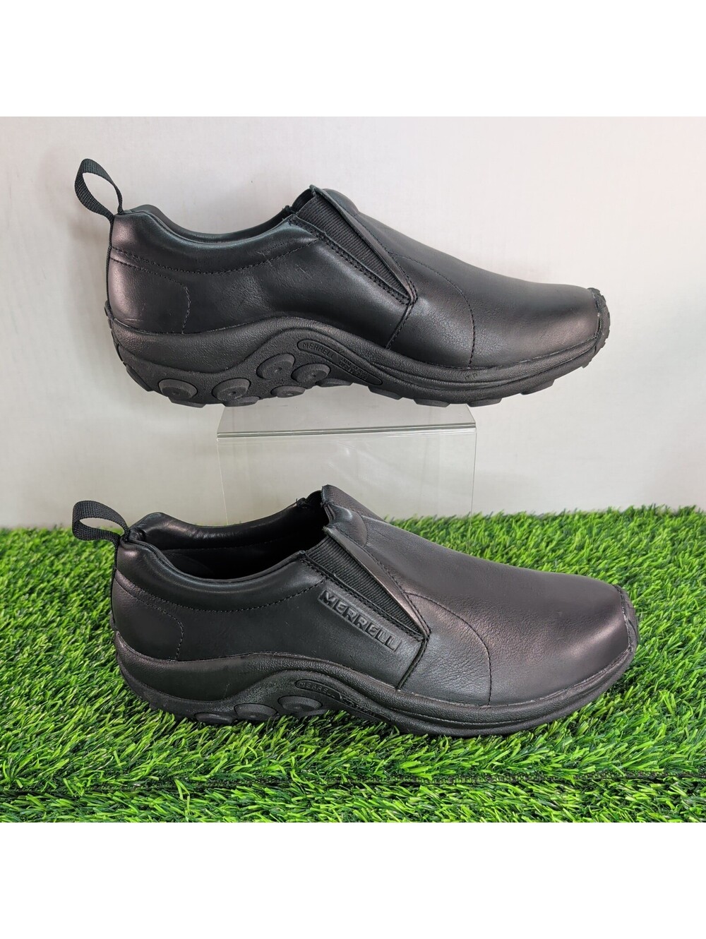 Merrell Shoes Mens US 11.5 Jungle Moc Leather 2 Black J17199 Slip On Loafers